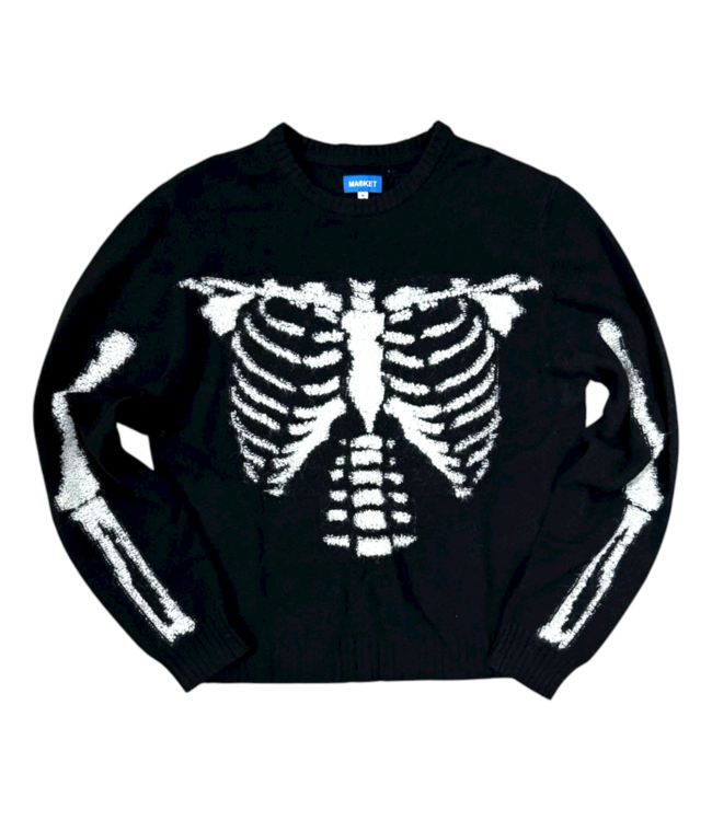 Market Market SKELLY SWEATER (INTARSIA KNIT) Black