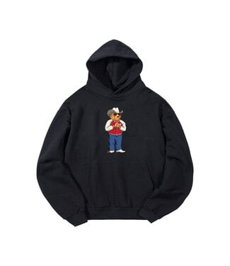 Market Market HEE-HAW BEAR HOODIE Black