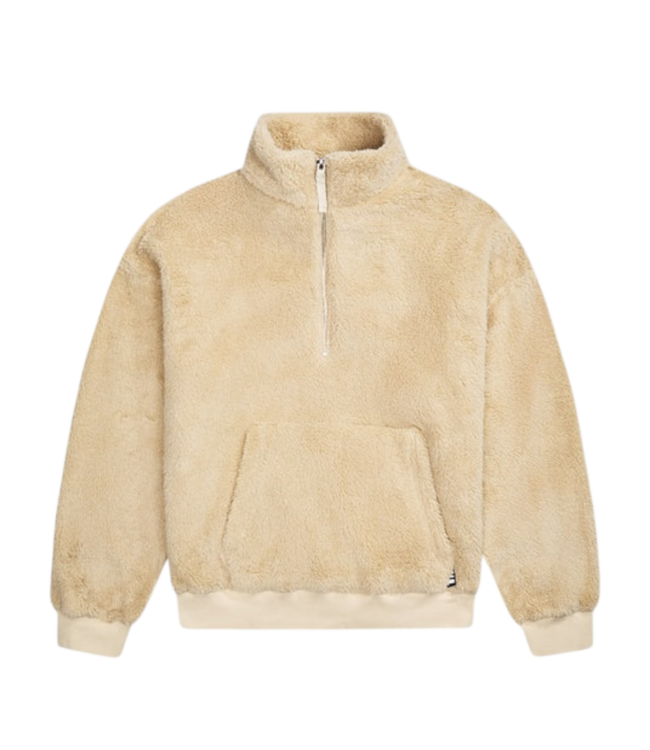 Paper Planes Paper Planes Sherpa Half Zip Ivory
