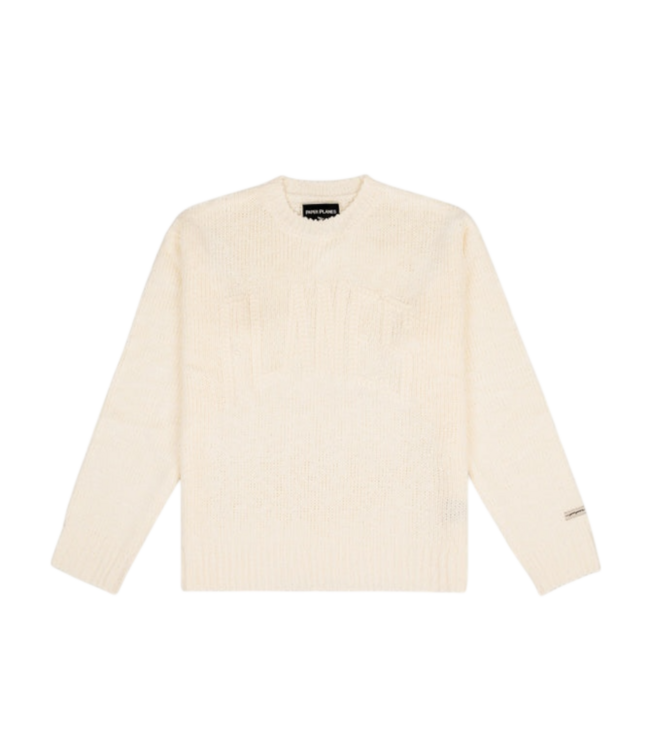 Paper Planes Paper Planes Chunky Slub Crewneck Sweater Ivory