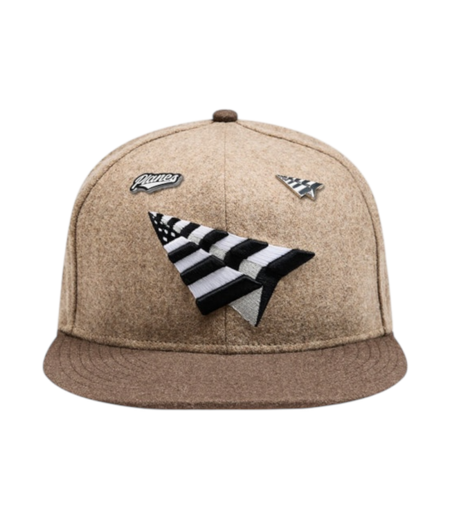 Paper Planes Paper Planes Wool Melton Two Tone 59FIFTY Fitted Crown Camel