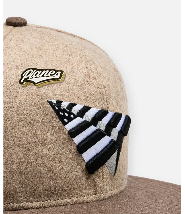 Paper Planes Paper Planes Wool Melton Two Tone 59FIFTY Fitted Crown Camel