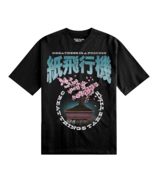 Paper Planes Paper Planes Cherry Blossom Tee Black