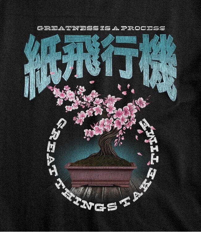 Paper Planes Paper Planes Cherry Blossom Tee Black