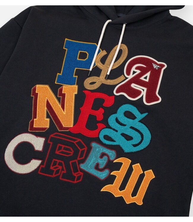 Paper Planes Paper Planes Letterman Heavyweight Hoodie Charcoal