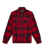 Paper Planes Paper Planes Shadow Plaid Zip Flannel Shirt Red