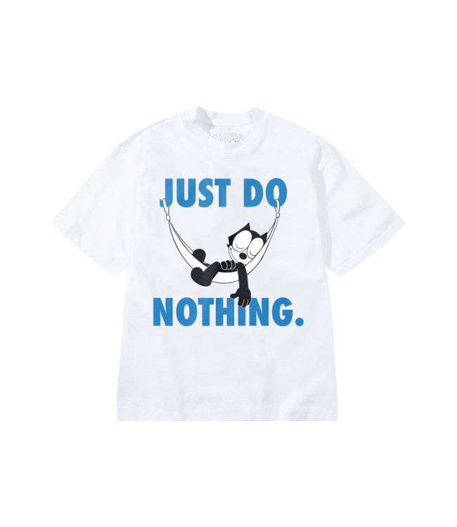Market Market Felix the Cat Do Nothing Tee White