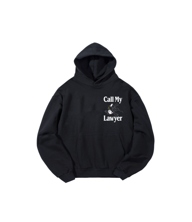 Market Market Felix the Cat Call My Lawyer Hoodie Washed Black