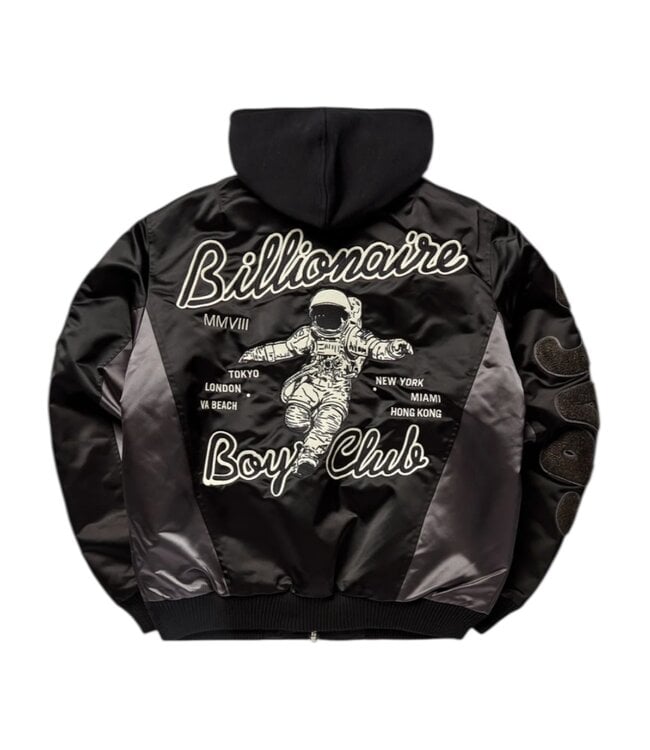 BBC BBC BB Space Suit Bomber Jacket Black
