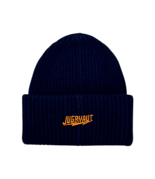 Jugrnaut Jugrnaut Bear Down Chunky Merino Wool Beanie Navy