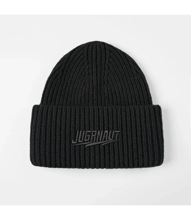 Jugrnaut Jugrnaut Thank You Derrick Merino Wool Blend Beanie  Black