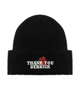 Jugrnaut Jugrnaut Thank You Derrick Mohair Wool Blend Beanie  Black