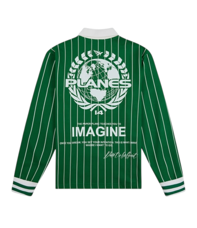 Paper Planes Paper Planes Pinstripe Soccer Rugby Kelly Green