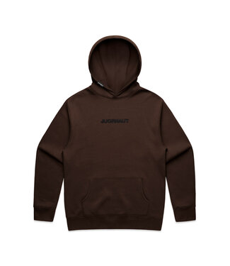 Jugrnaut Jugrnaut Embroidered Helvetica Hoody Brown/Blk