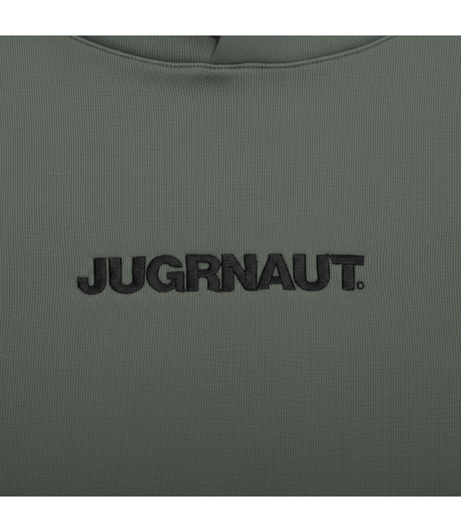 Jugrnaut Jugrnaut Embroidered Helvetica Hoody Olive/Blk