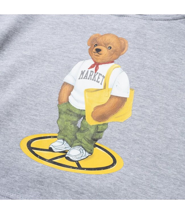 Market Market Stand For Peace Bear Hoodie Ash Grey