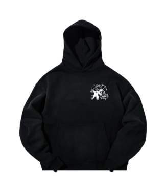 Market Market Walking and Talking Lawyer Hoodie Washed Black