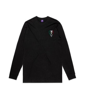 Jugrnaut Jugrnaut Mexican Flag Sheild Long Sleeve Black