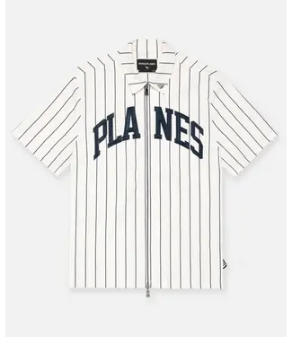 Paper Planes Paper Planes Pinstripe Work Shirt Cream Navy