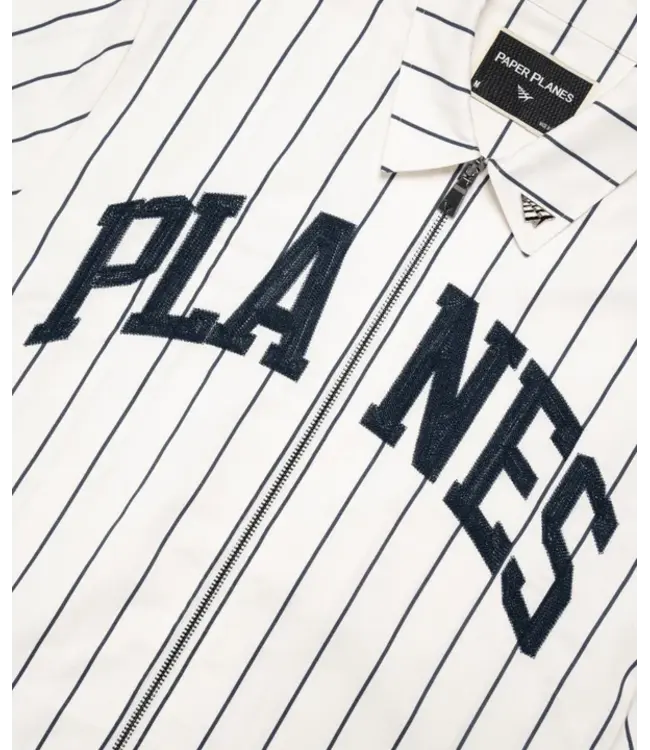 Paper Planes Paper Planes Pinstripe Work Shirt Cream Navy
