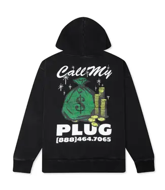 Market Market Call My Plug Hoodie Washed Black