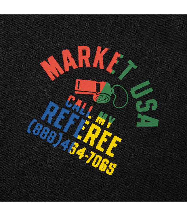 Market Market Smiley Foul Play Tee Washed Black