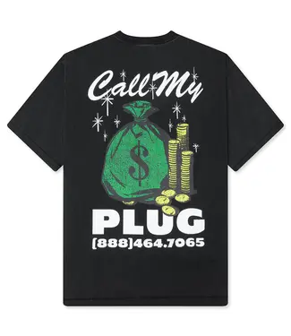Market Market Call My Plug Tee Black
