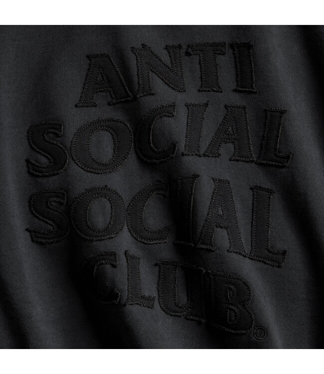 Anti Social Social Club ASSC Toned Down Applique Hoodie Faded Black