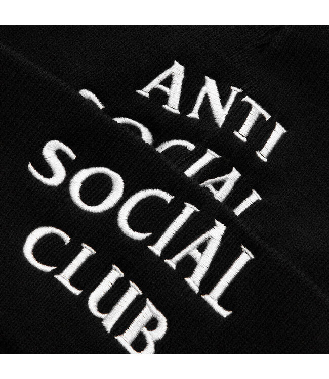 Anti Social Social Club ASSC Embroidered Beanie Copy Black