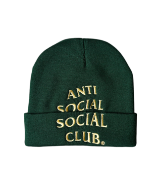 Anti Social Social Club ASSC Embroidered Beanie Copy Green