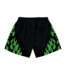 Market Market Toxic Flames Mesh Shorts Black/Green