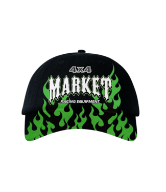 Market Market Toxic Flames Hat Black/Green