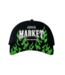 Market Market Toxic Flames Hat Black/Green