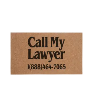 Market Market Call My Lawyer Doormat