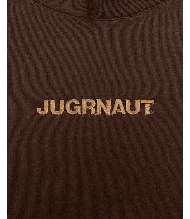 Jugrnaut Jugrnaut Embroidered Helvetica Hoody BRWN/BRWN