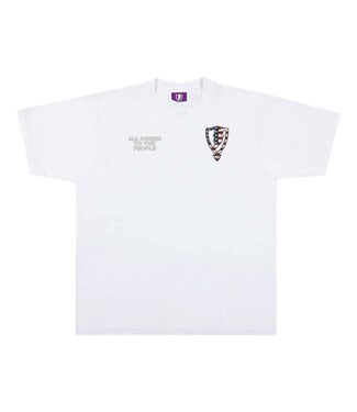 Jugrnaut Jugrnaut Power to the People  Shield Premium Tee White