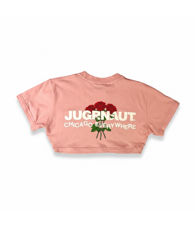 Jugrnaut Jugrnaut Womens Crop Tee Chicago Everywhere  Pink  Med