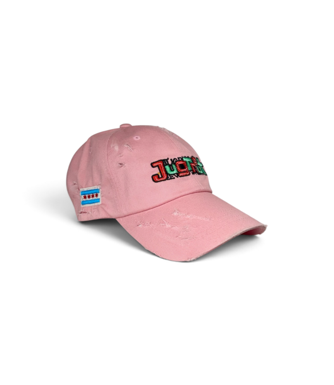 Jugrnaut Jugrnaut Hand Distressed Pnk Cap OSFM