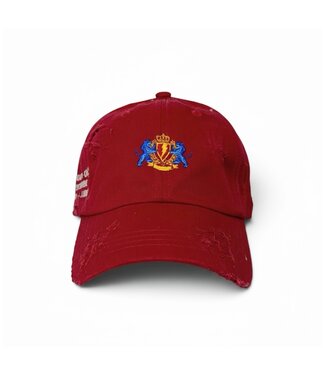 Jugrnaut Jugrnaut Hand Distressed red Cap OSFM