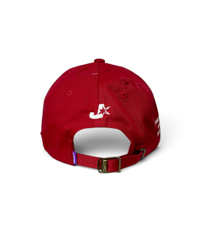 Jugrnaut Jugrnaut Hand Distressed red Cap OSFM