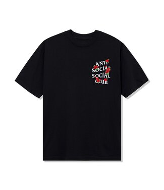 Anti Social Social Club ASSC Embroidered Rose Kkotch Tee Black