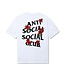 Anti Social Social Club ASSC Embroidered Rose Kkotch Tee White