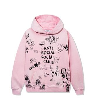 Anti Social Social Club ASSC Illustrated Hoodie Pink