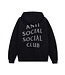 Anti Social Social Club ASSC Rhinestone Zip Up Hoodie Black