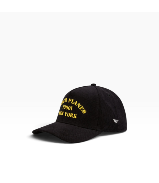 Paper Planes Paper Planes A Frame Corduroy Hat Black