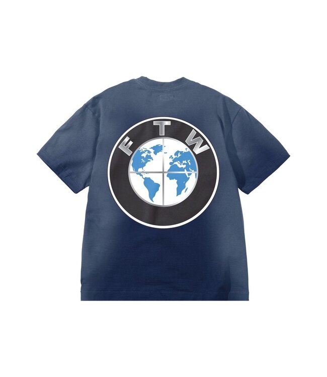 Market Market F The World Tee Indigo Blue