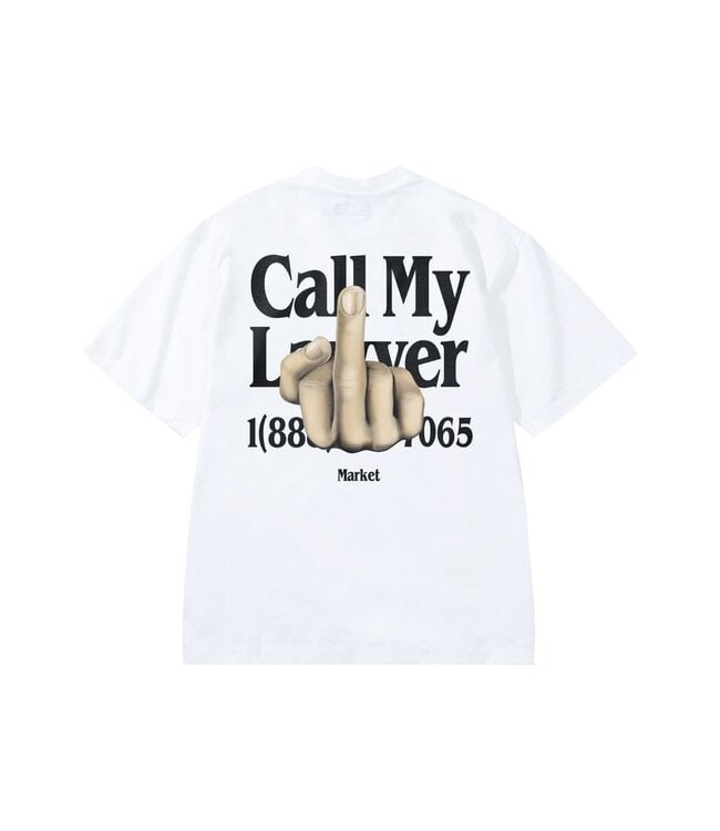Market Market Flip The Bird Tee White