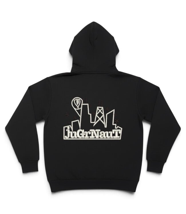 Jugrnaut Jugrnaut Dropout Hoody Applique/Embroidery Black