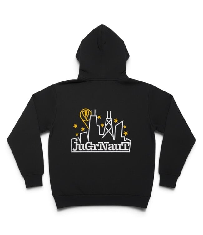 Jugrnaut Jugrnaut Dropout Hoody Applique/Embroidery Black /gold