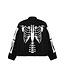 Market Market Skeletal Quarter Zip Sherpa Pullover Black
